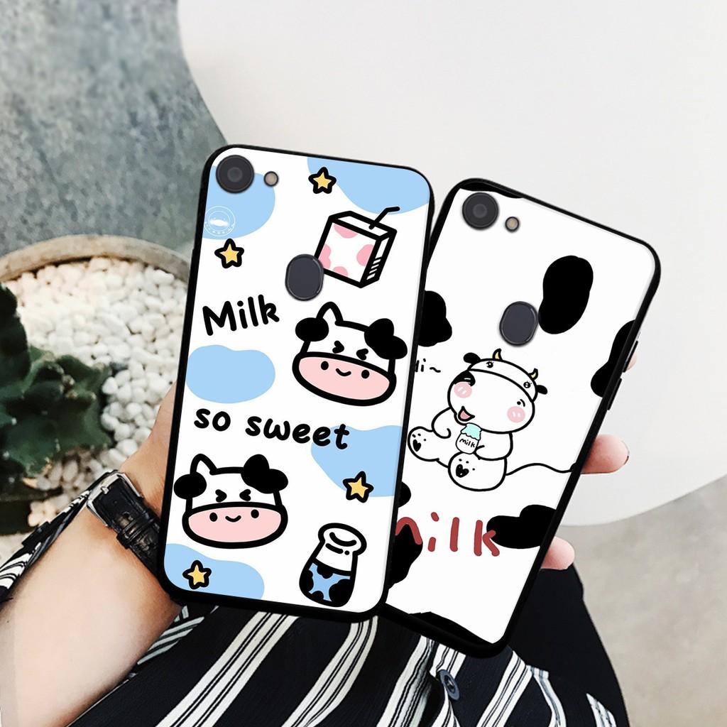 ỐP LƯNG OPPO F5/F7 HÌNH CHÚ BÒ SỮA CỰC HOT 2021
