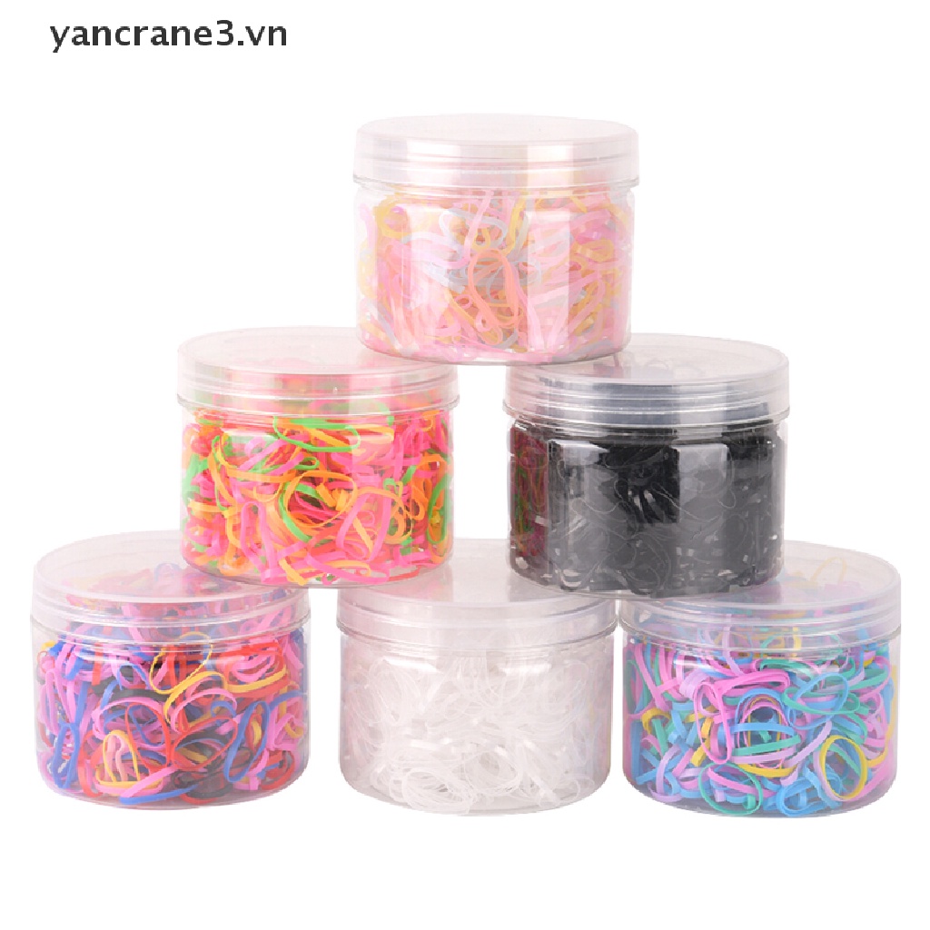 Hộp 500 Dây Thun Buộc Tóc Đuôi Ngựa Co Giãn Làm Đẹp Tiện Lợi {YAN3}  {yancrane3.vn}
