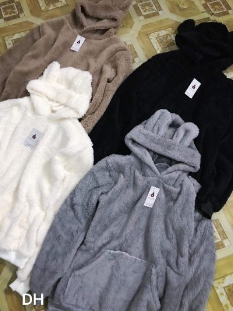 ÁO MŨ LÔNG TAI GẤU 1 LỚP FORM THỤNG ~70KG_DH5752 | BigBuy360 - bigbuy360.vn