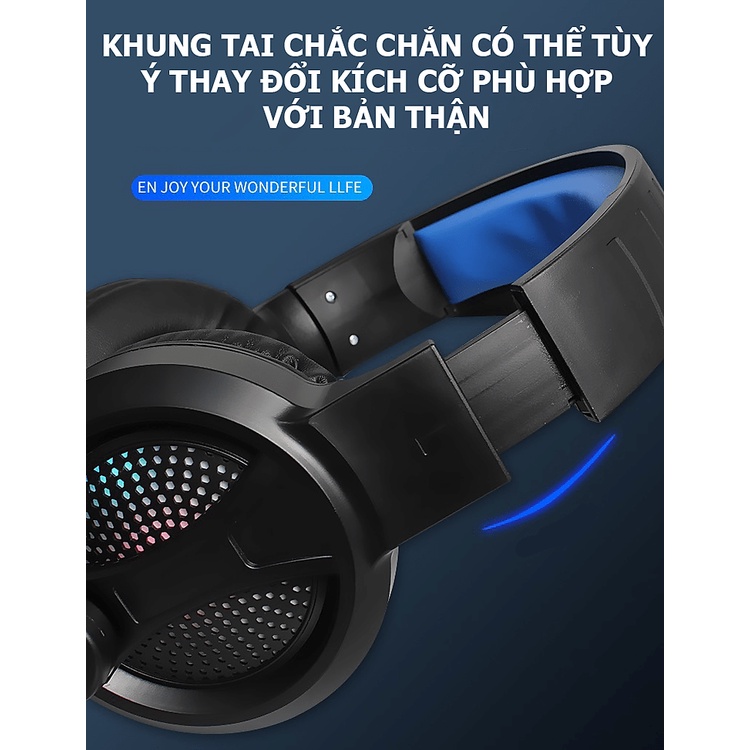 Tai nghe gaming A69 Đèn LED RGB có MIC dành cho game thủ