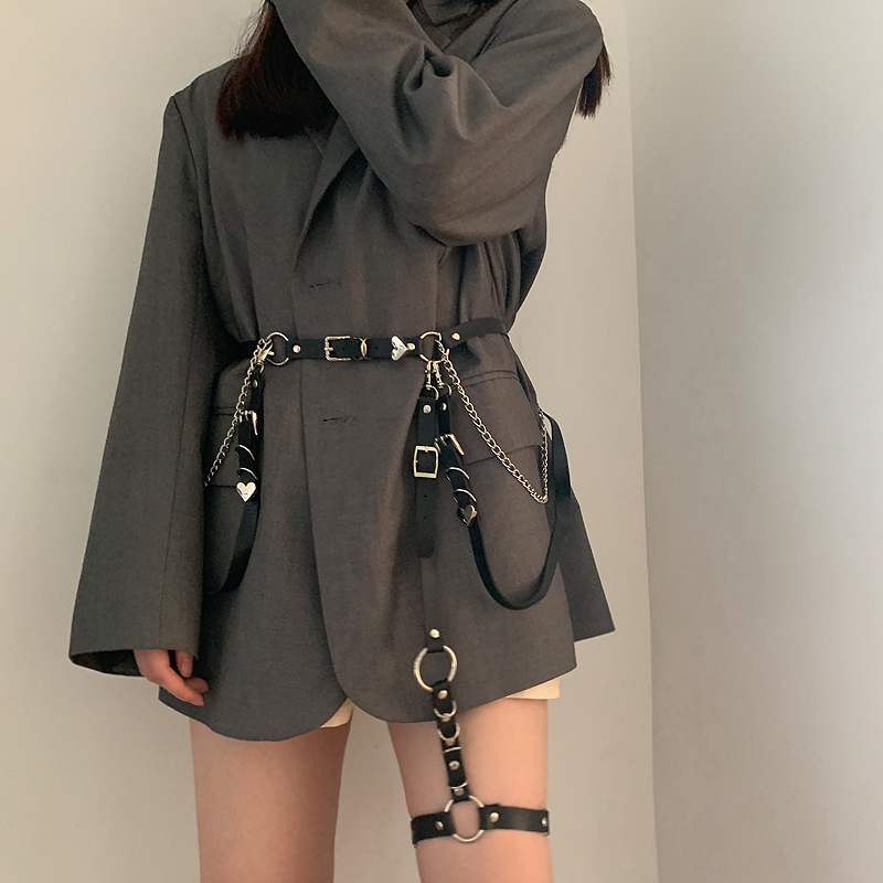 Thắt lưng phối dây xích phong cách lolita thời trang cá tính 22581