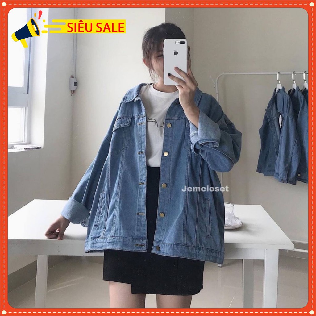 Áo khoác jean unisex cao cấp form rộng phá cách - Hot Trend 2020 | BigBuy360 - bigbuy360.vn