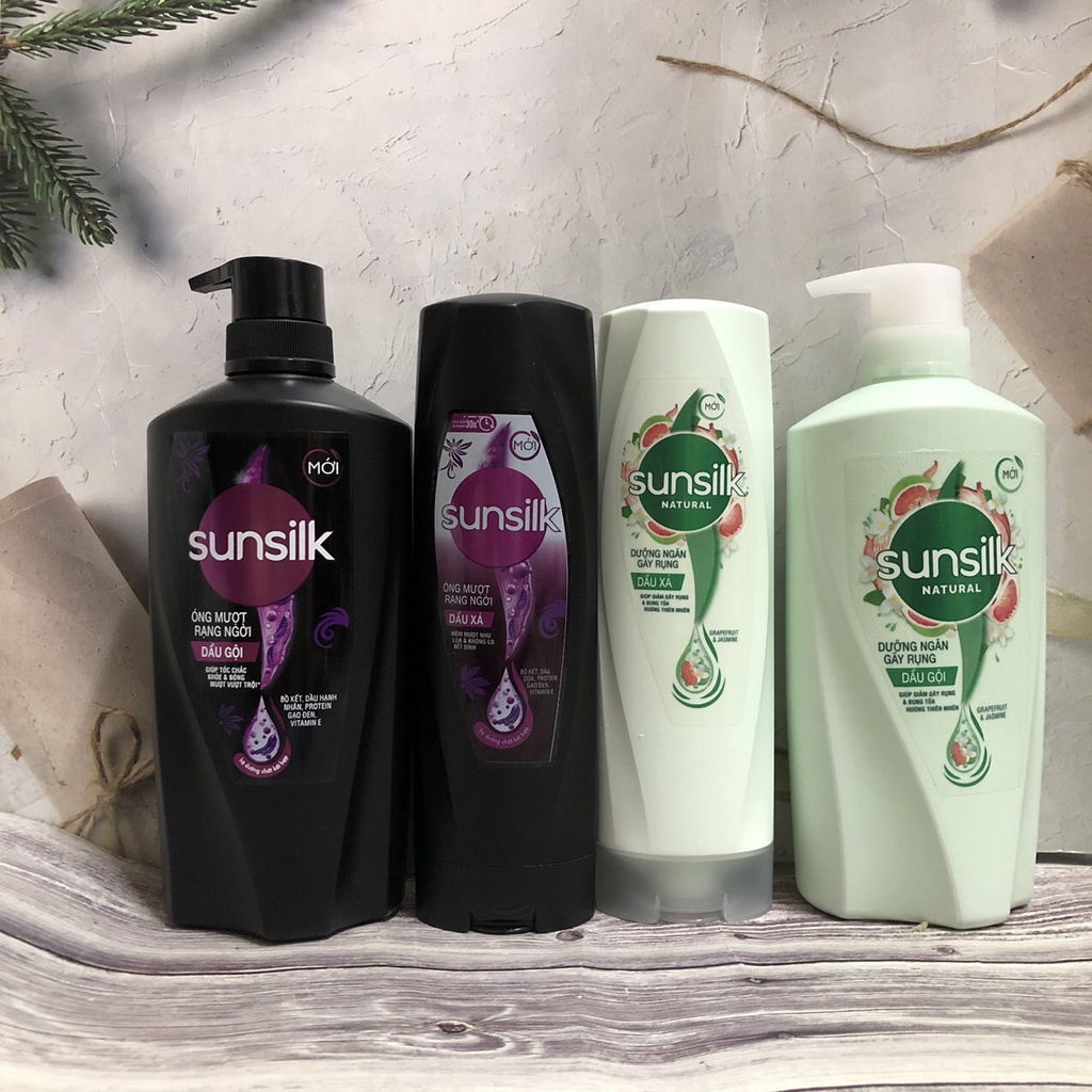 Dầu gội Sunsilk 650g kèm dầu xả sunsilk 320g