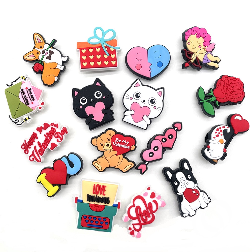 Phụ Kiện Ghim Trang Trí Giày Bằng Kim Loại Hình Thần Cupid/Mèo/Hoa Cho Nữ
