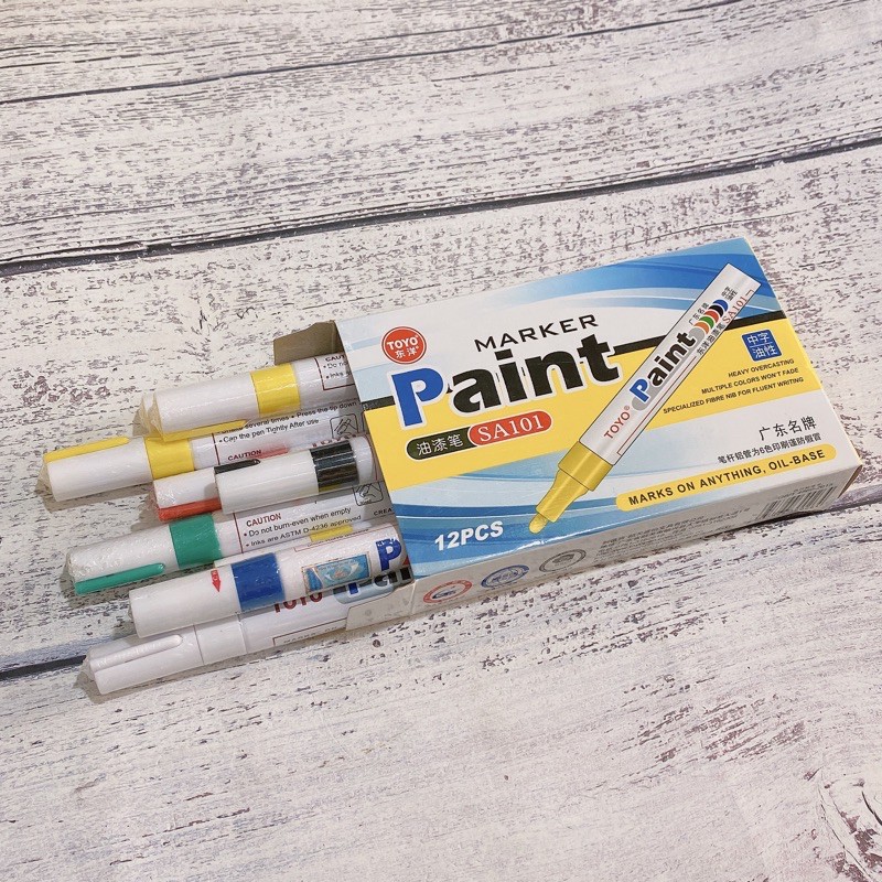 Bút vẽ trang trí lốp xe, bút chấm đầu ốc hiệu TOYO Paint