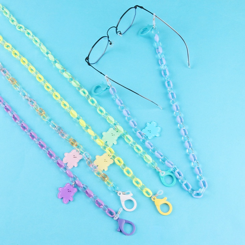 Dây đeo mắt kính họa tiết hoạt hình nhiều màu sắc phong cách Hàn Quốc cho nữ