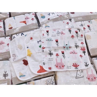 Khăn sữa xô sợi tre Bebe Comfort sét 3 chiếc