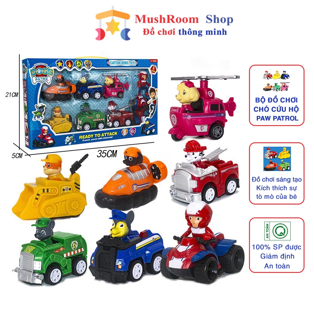 Đồ chơi chó cứu hộ Paw Patrol MUSHROOM kích thích sự tò mò, sáng tạo cho bé