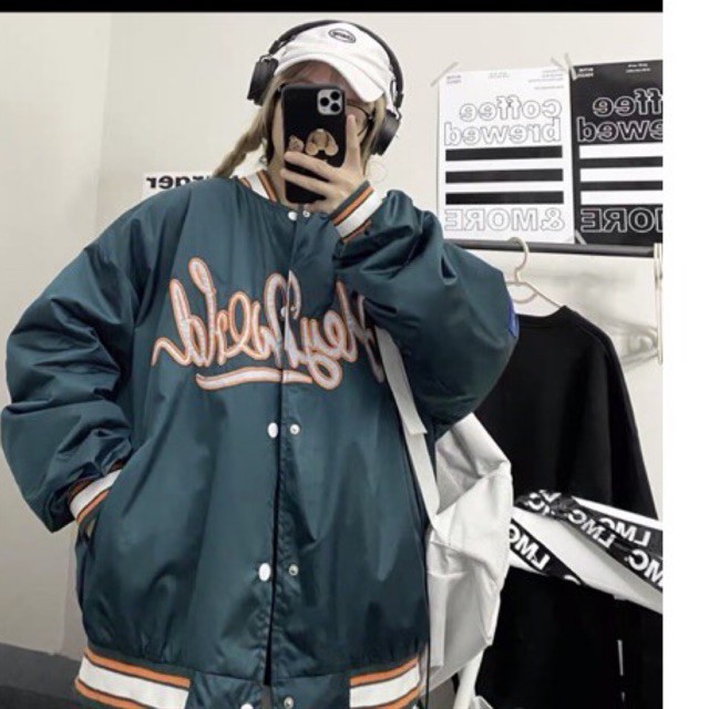 [CÓ ẢNH THẬT] ÁO BOMBER VARSITY - ÁO BÓNG CHÀY DÙ BÓNG HEY WORLD SHOP JUM.CLOSET | BigBuy360 - bigbuy360.vn