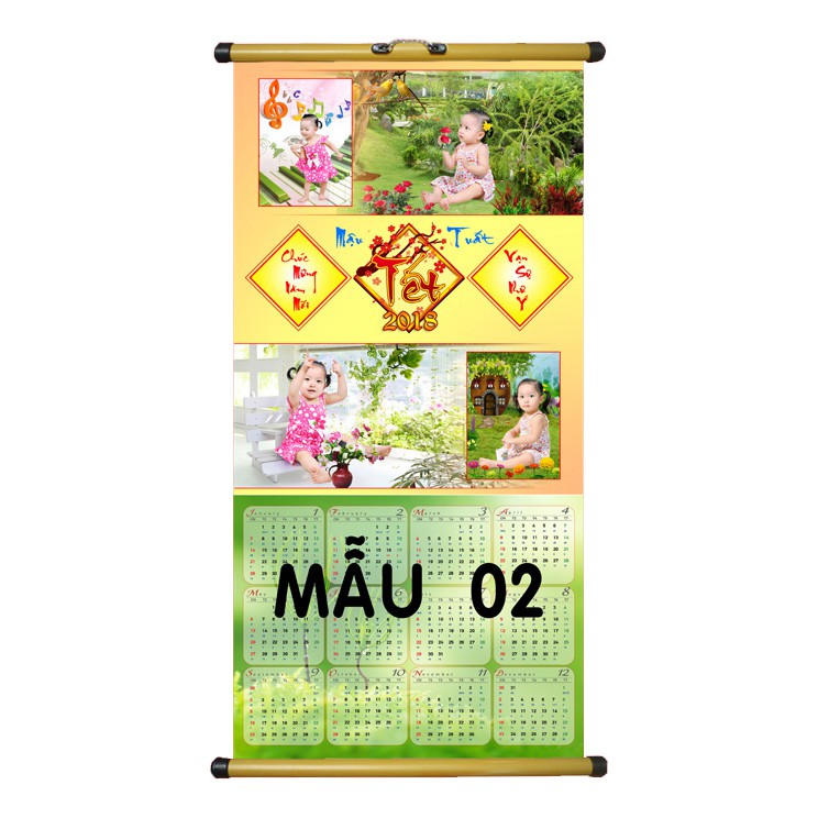 COMBO LỊCH bàn + móc khóa IN HÌNH THEO YÊU CẦU