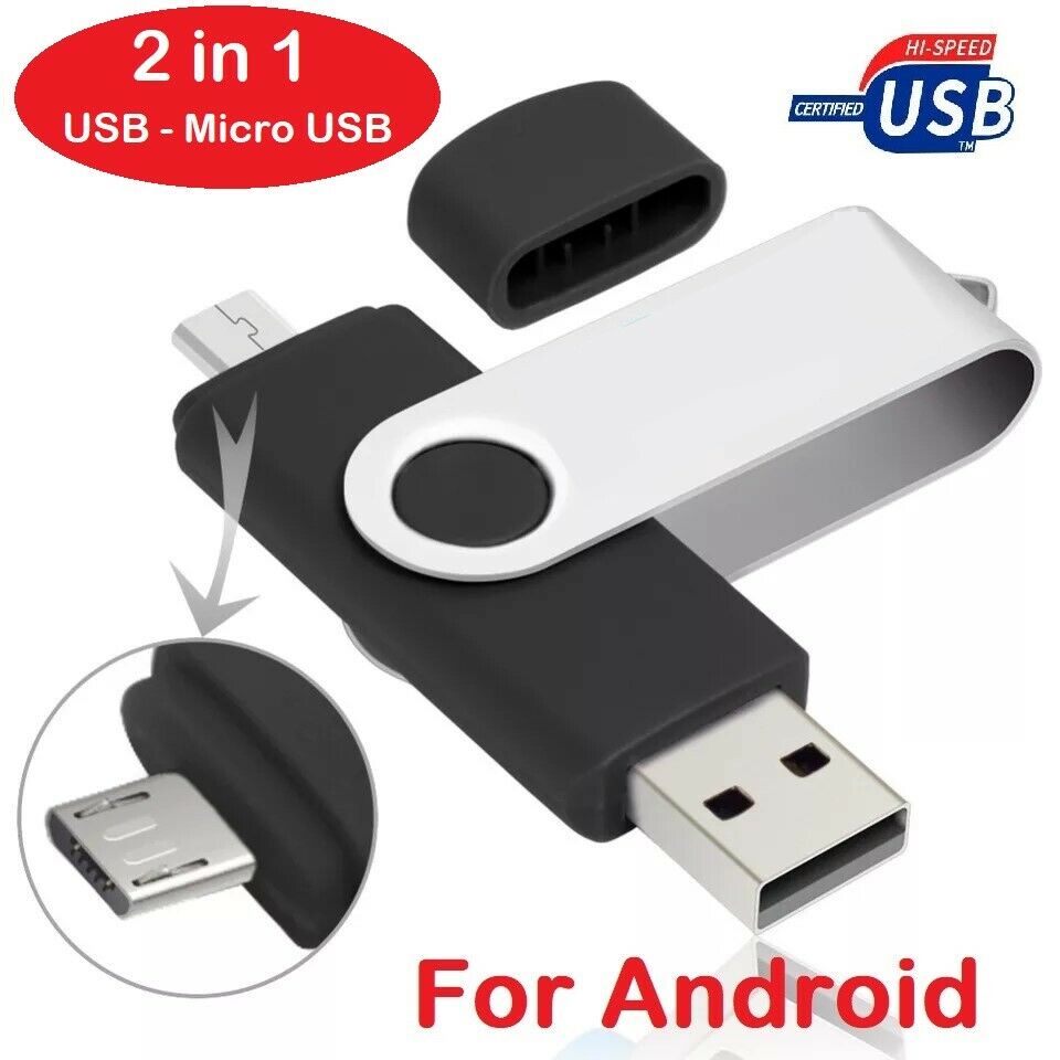 Usb Otg 2 Trong 1 64gb 32gb 16gb 8gb Usb 2.0 Cho Android Samsung Pc / Mac