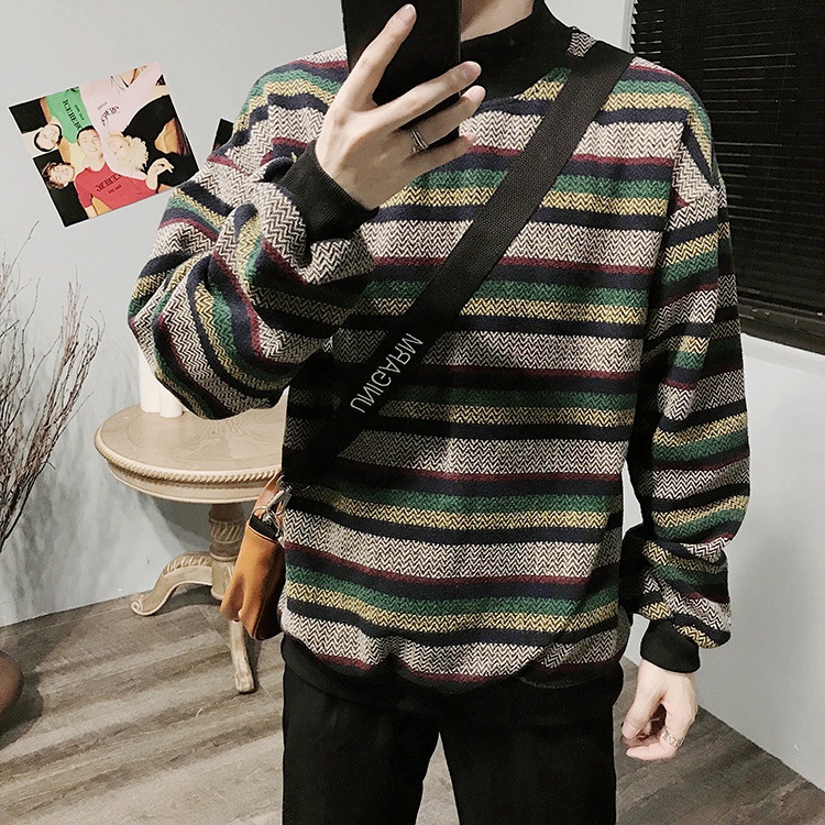 Áo Nỉ Tay Dài Phong Cách Hàn Quốc Thời Trang Nam Nữ