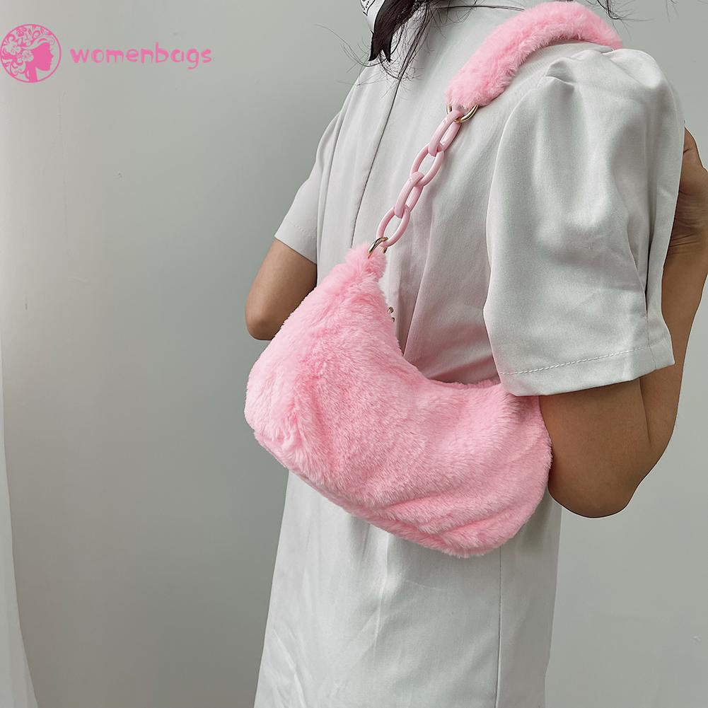 Túi xách đeo dưới cánh tay màu sắc vintage dành cho nữ