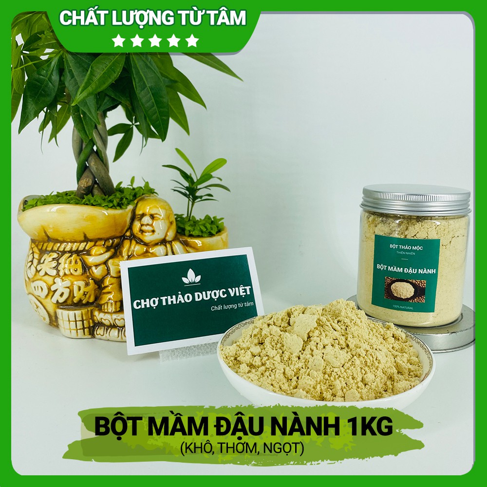 [Giá Sỉ] 1kg Bột Mầm Đậu Nành (Khô, Thơm, Ngọt)