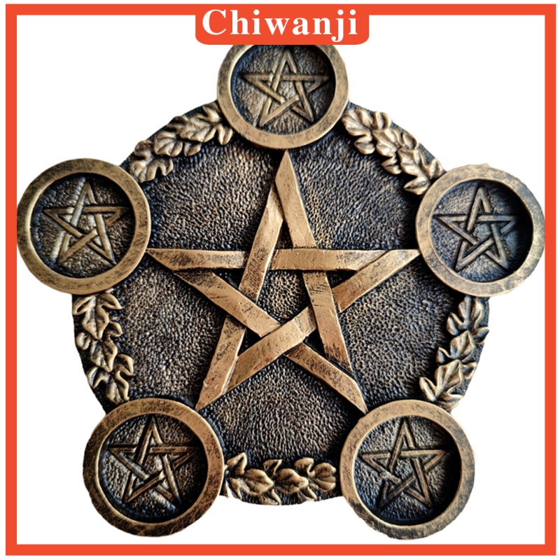 Giá Đỡ Đèn Cầy / Thẻ Bài Tarot Bằng Nhựa Resin Hình Ngôi Sao Năm Cánh