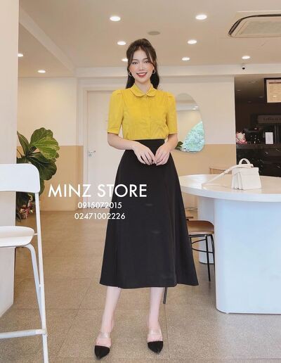 Chân váy midi chun sau #9938 (3 màu) | BigBuy360 - bigbuy360.vn