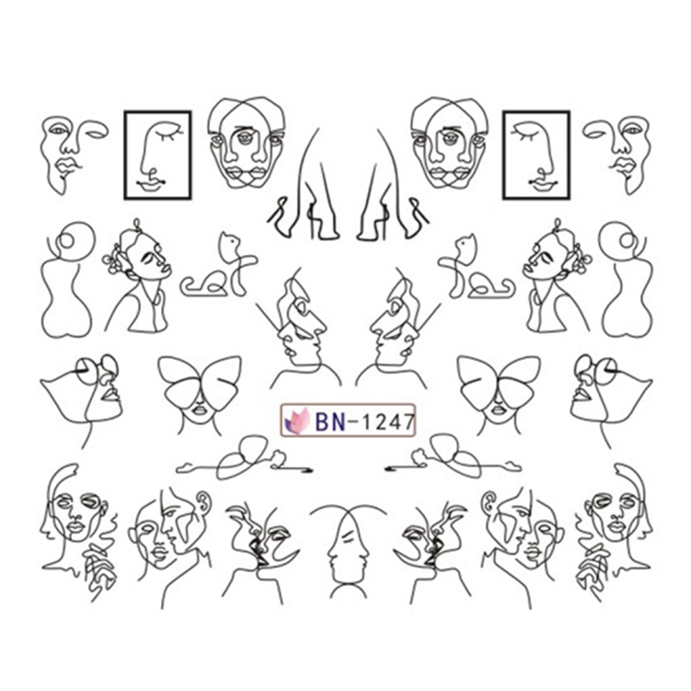 Tấm hình dán trang trí móng tay 3D diy