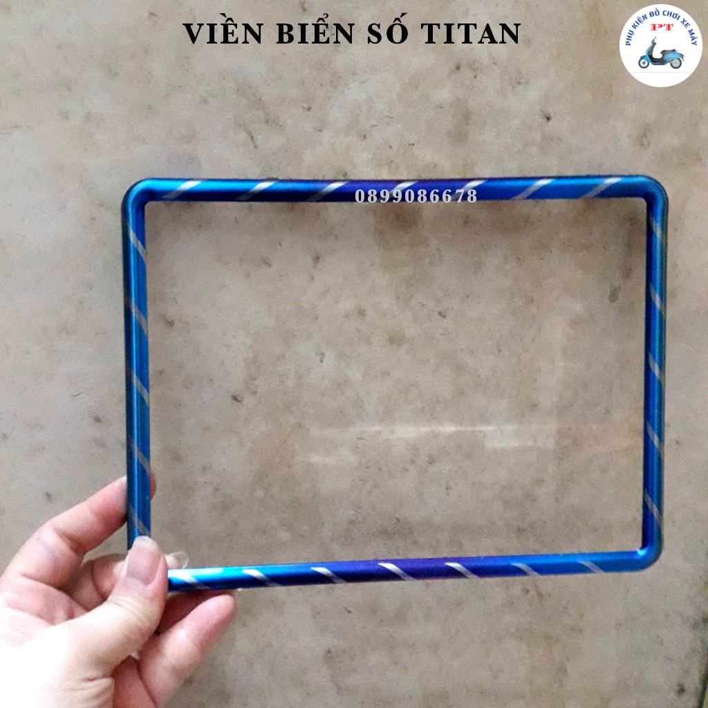 Bộ Viền Biển Số, Full Bộ Mica Xe Máy Titan