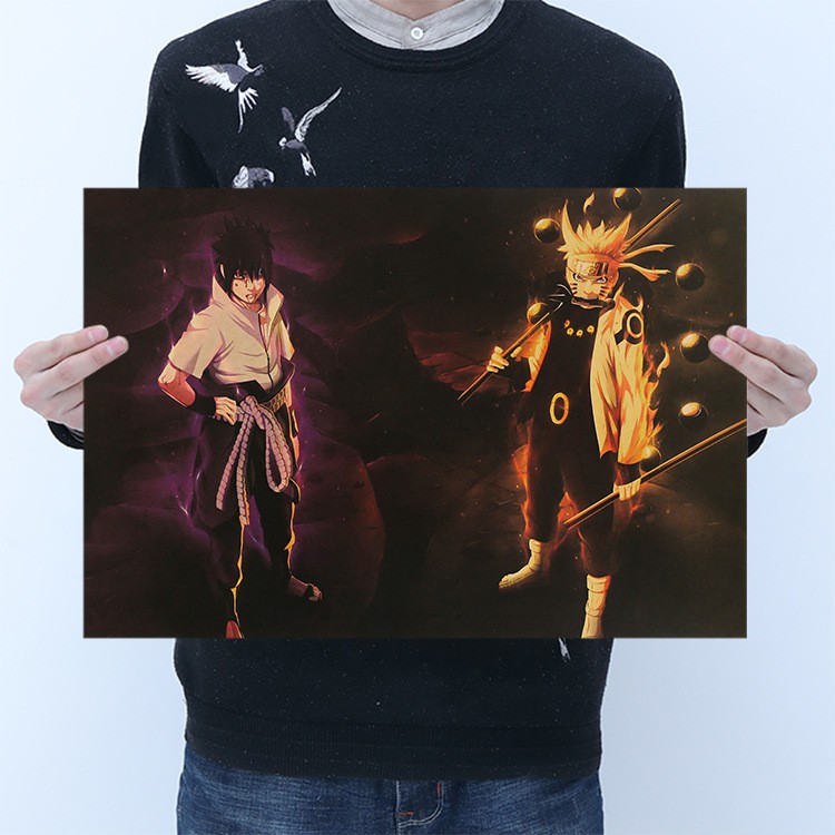 Poster Anime Naruto Dán Tường kích thước 50.5*35cm - Tranh Nhân vật hoạt hình Naruto dùng trang trí nội thất