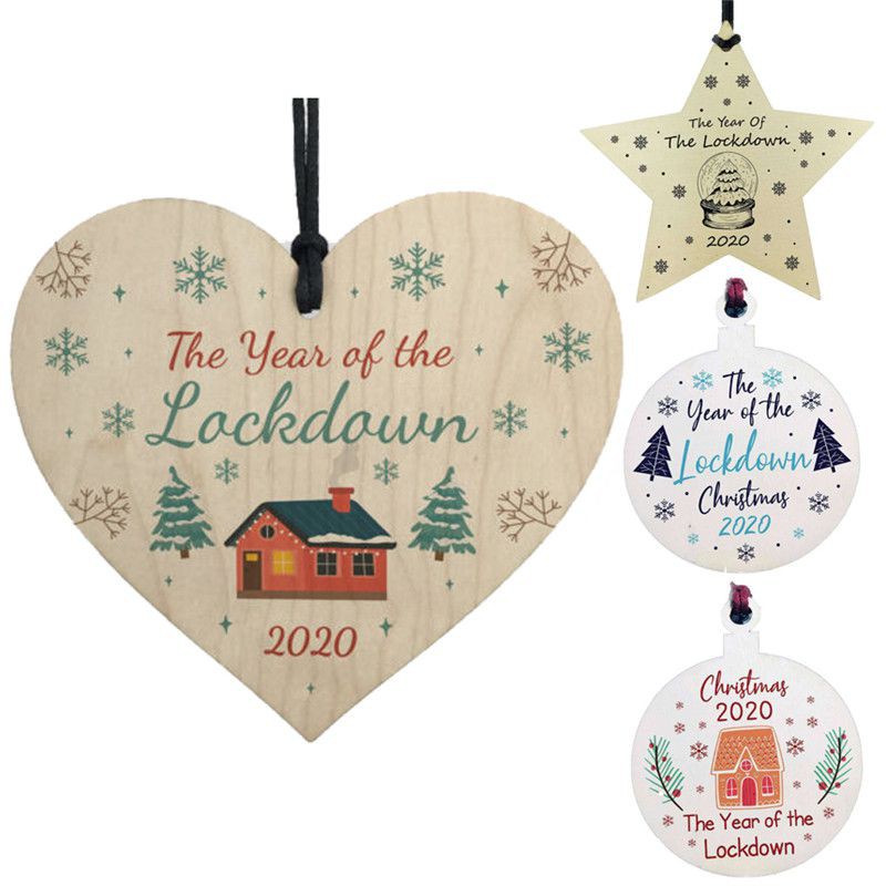 Bộ Miếng Gỗ Treo Trang Trí Năm Mới 2020