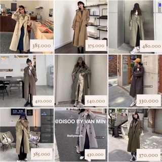 ORDER ÁO KHOÁC TRENCH COAT HOT NHẤT MÙA ĐÔNG 2021