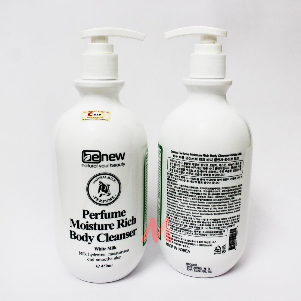 Sữa Tắm Trắng Da Dưỡng Ẩm Hương Nước Hoa Benew Mẫu Mới 450ml | BigBuy360 - bigbuy360.vn