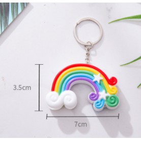 móc khoá cầu vông có đèn led phát âm thanh MKL4