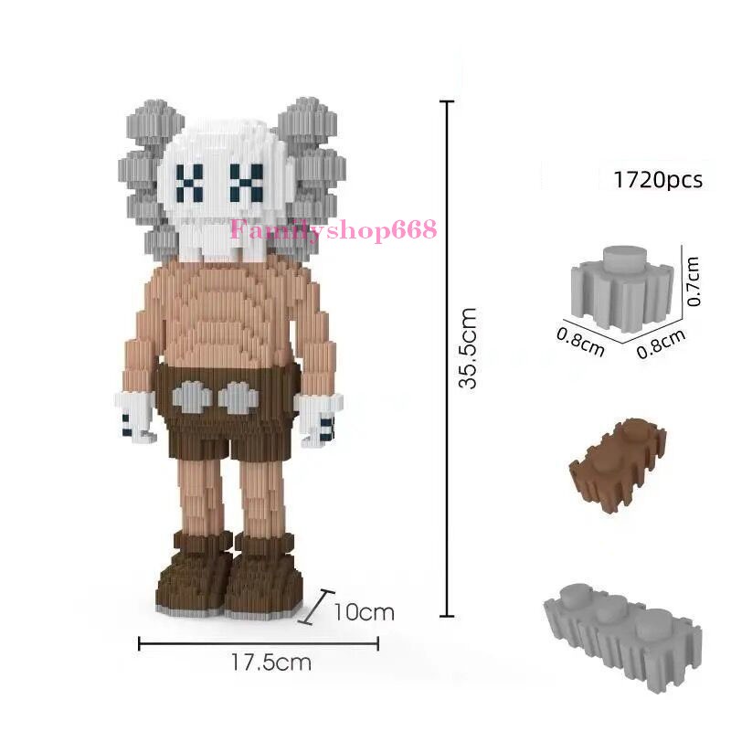 Xếp hình Kaws Xizai 36cm xếp hình nanoblocks nano kaws cỡ lớn 8 mẫu Hàng Đẹp