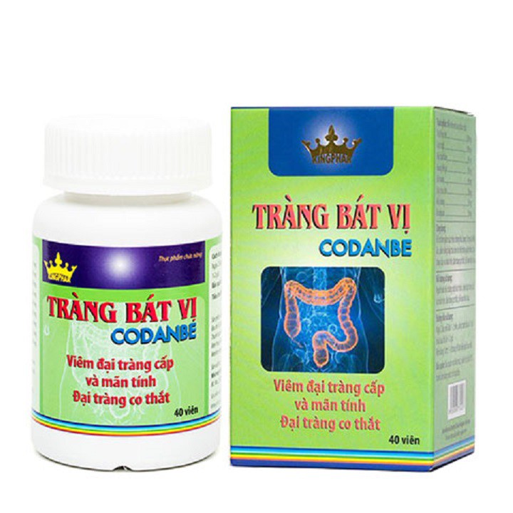 Viên uống tràng bát vị kingphar - Giúp giảm co thắt đại tràng - Hộp 40 viên.
