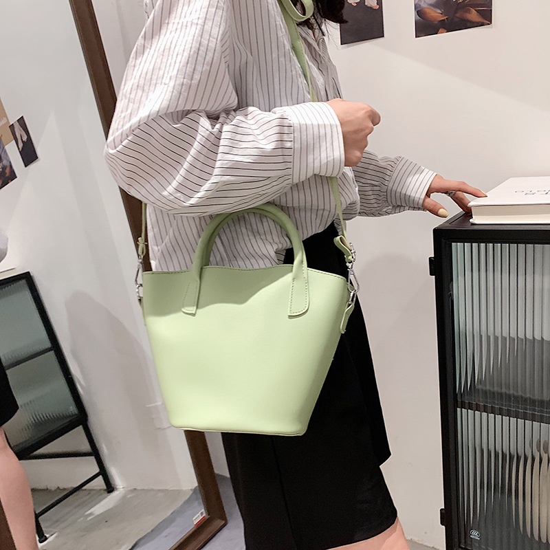 Túi Xách Nữ Cỡ Lớn Màu Trơn Thời Trang 2021