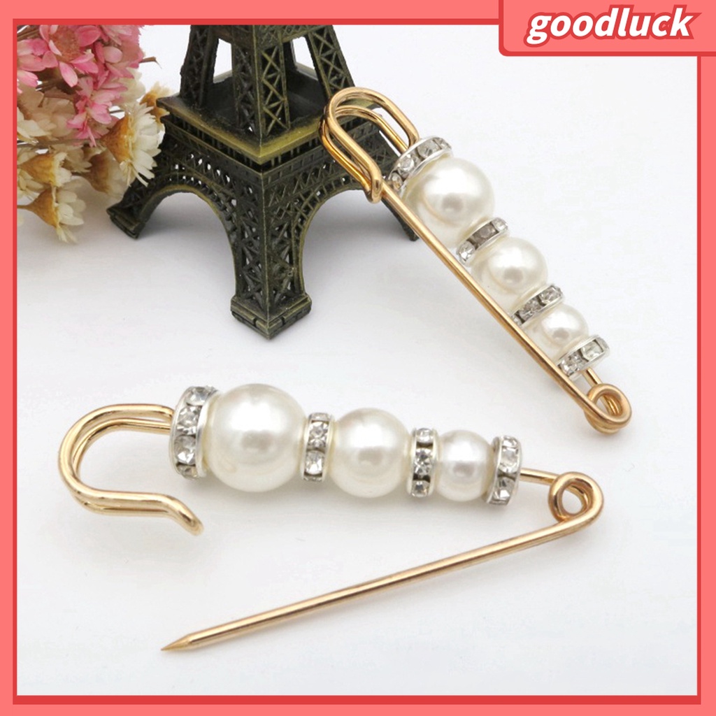 Goodluck| Ghim Cài Áo Hình Bông Hoa Đính Ngọc Trai Giả Thời Trang Dành Cho Nữ
