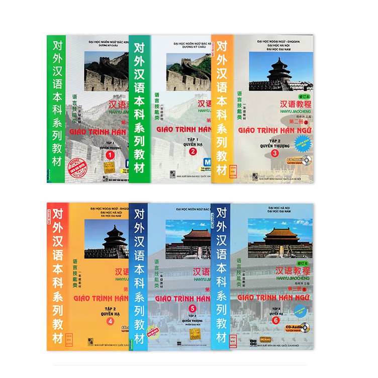 [Mã LIFEXANH24 giảm 10% đơn 99K] Sách - Combo Trọn Bộ 6 Cuốn Giáo Trình Hán Ngữ