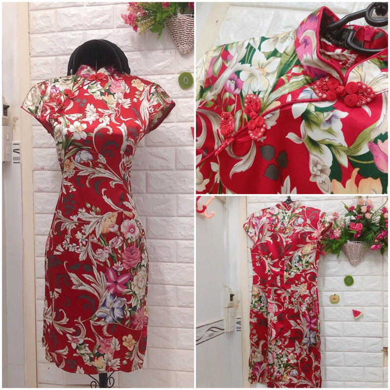 Sườn xám đẹp chanh xả dưới 65 kg