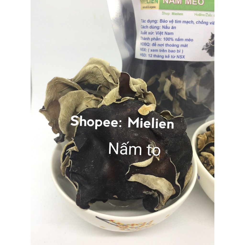 Nấm mèo (mộc nhĩ đen ) khô 100g