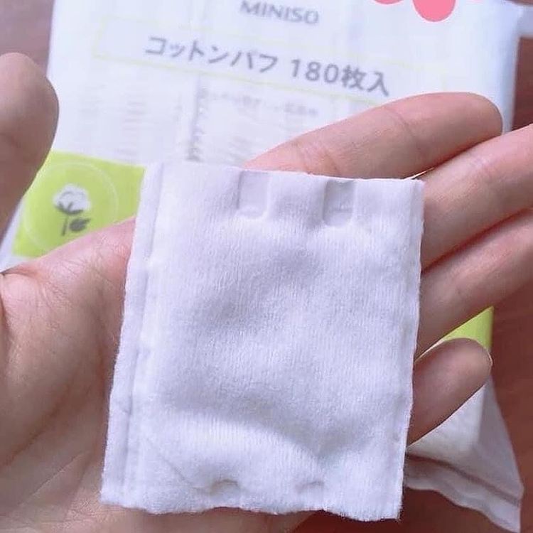 Bông Tẩy Trang Miniso 180 Miếng nhật bản
