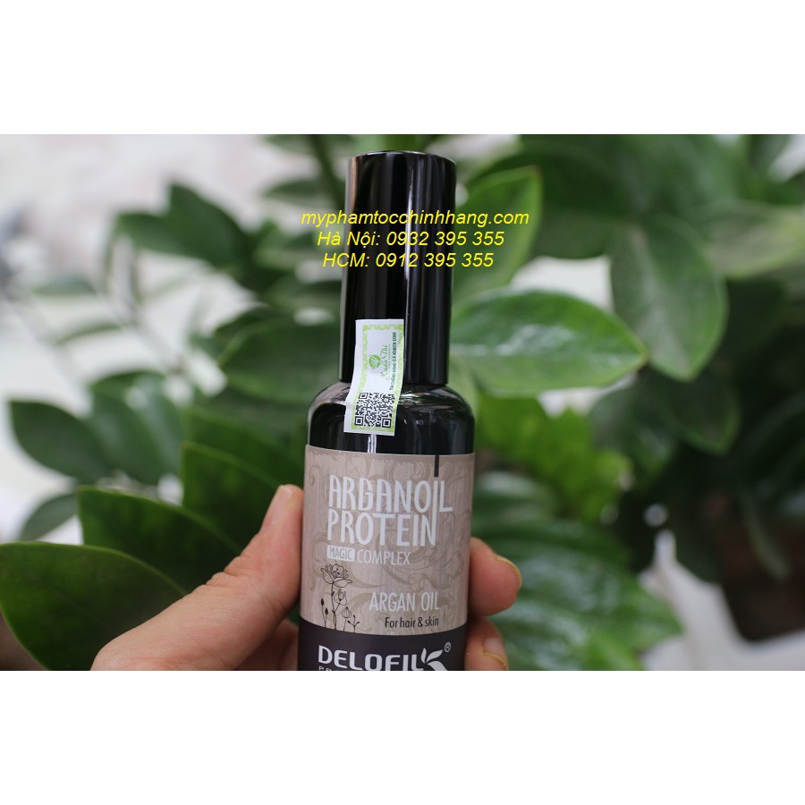 TINH DẦU DELOFIL ARGAN OIL PHỤC HỒI TÓC HƯ TỔN BÓNG MƯỢT 50ML | BigBuy360 - bigbuy360.vn