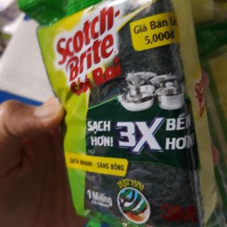 6 miếng rửa chén bát cọ xoong Scotch Brite