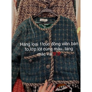 Áo dạ tweed ( ảnh thật , video )