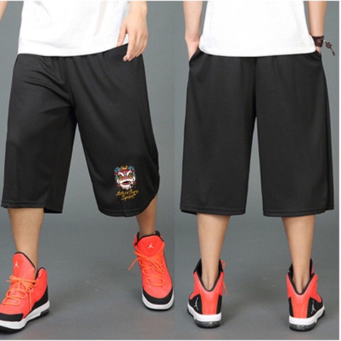 Quần Short Thể Thao Chất Liệu Co Giãn Nhanh Khô Dáng Rộng 150KG Thời Trang Cho Nam Giới