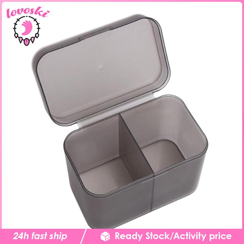 Giá Đỡ Bông Tẩy Trang / Bông Tẩy Trang Bằng Nhựa Trong Suốt Tiện Dụng