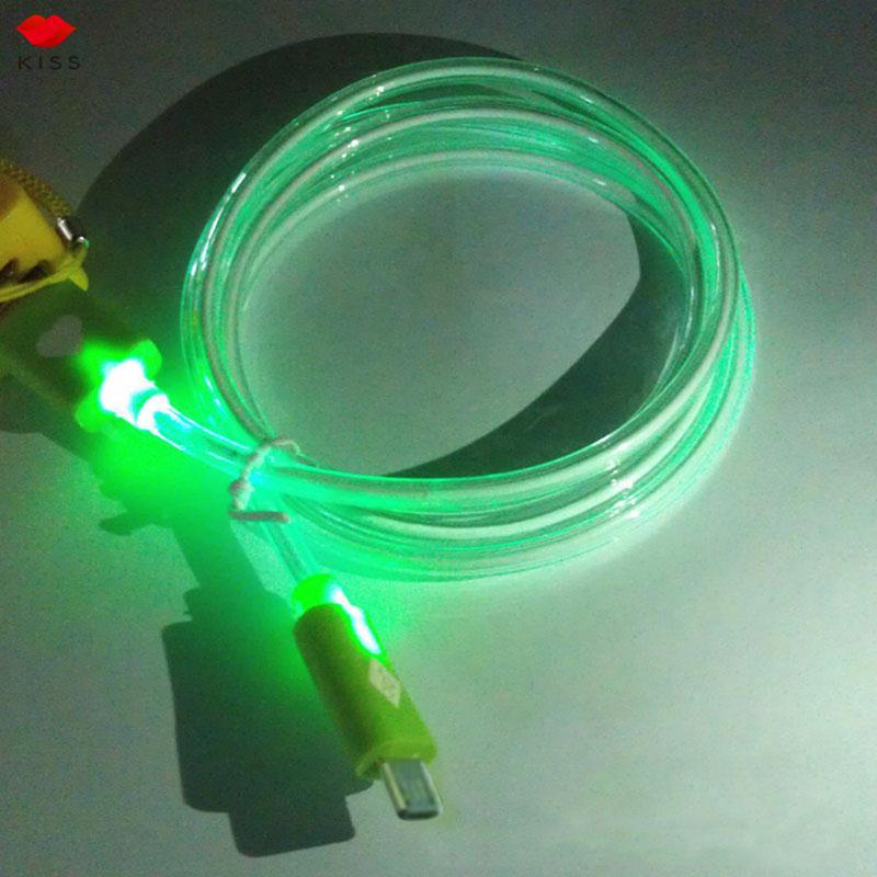 Cáp sạc phát sáng 1m flowing Light Micro USB 2.0