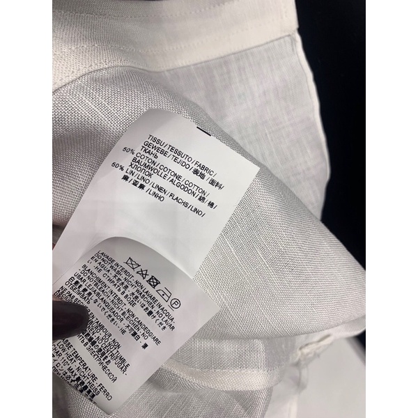 Áo sơ mi nữ cao cấp thêu logo thương hiệu thời trang YSL Saint Laurent màu trắng trơn