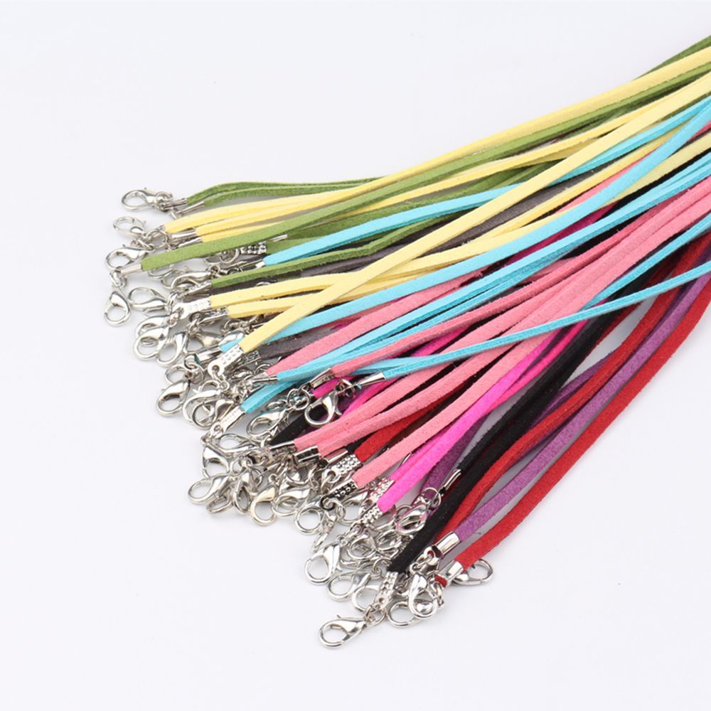 Dây da đeo cổ màu nâu/đen có khóa cài dùng làm phụ kiện trang sức