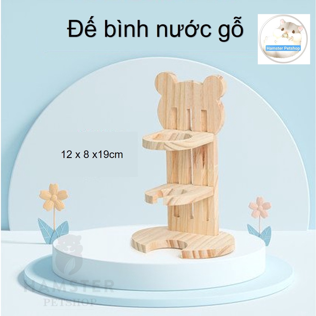 Đế bình nước gỗ cho Hamster (ko kèm bình)