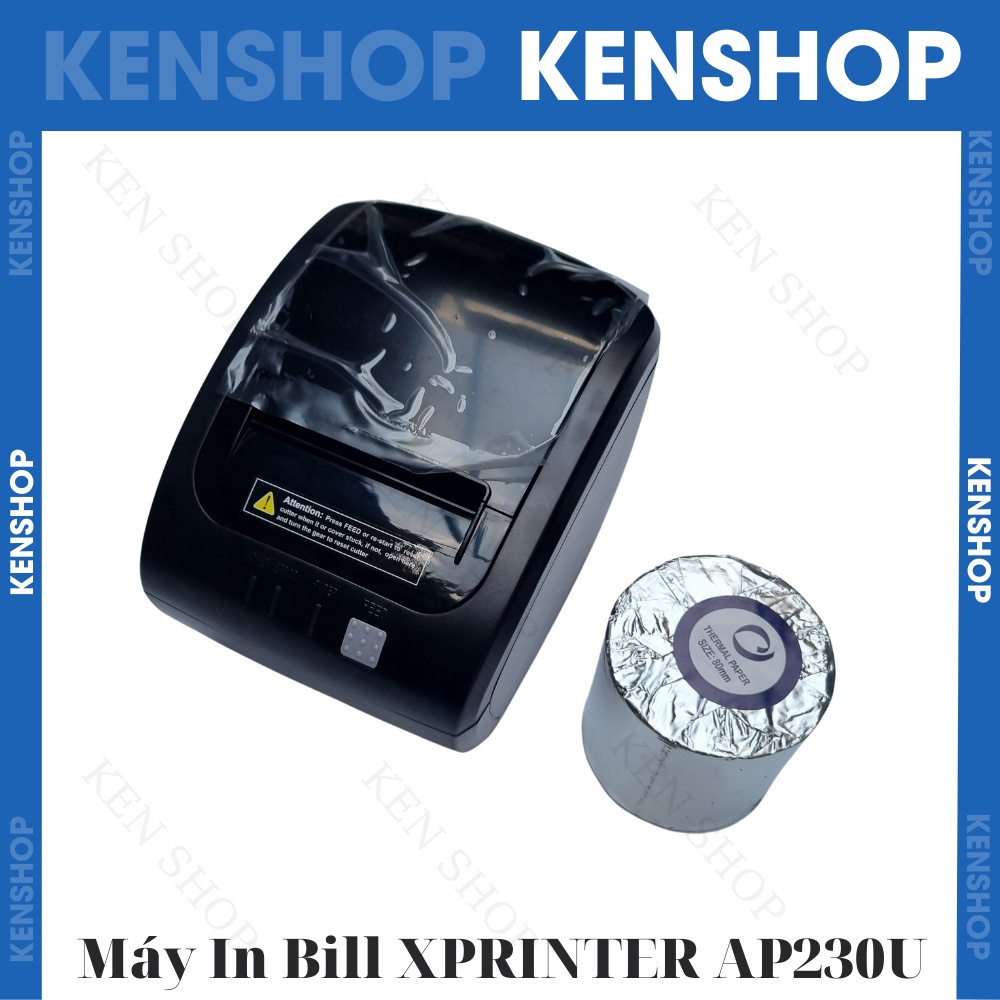 Máy in nhiệt, in hóa đơn, in bill K80 chính hãng Xprinter AP230UL  cổng  và