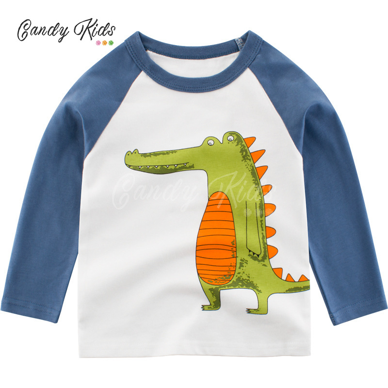 (2-8 Years Old) T-shirt of Boys Long-Sleeved Fashion Children's Clothing Cotton Baby Shirt