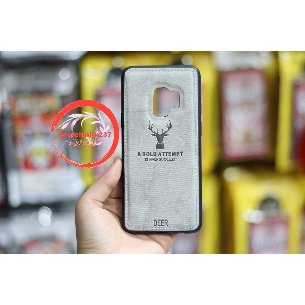 [Freeship toàn quốc từ 50k] ỐP LƯNG SAMSUNG GALAXY S9 , S9 PLUS ỐP TPU VẢI JEAN KHẮC NAI CAO CẤP
