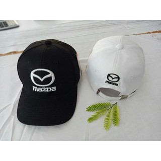 Mũ Lưỡi Trai Đen,Nón Lưỡi Trai Trắng ,Mũ  Kết Nam Nữ Đẹp, Thêu Logo Mazda Kiểu Dáng Thể Thao