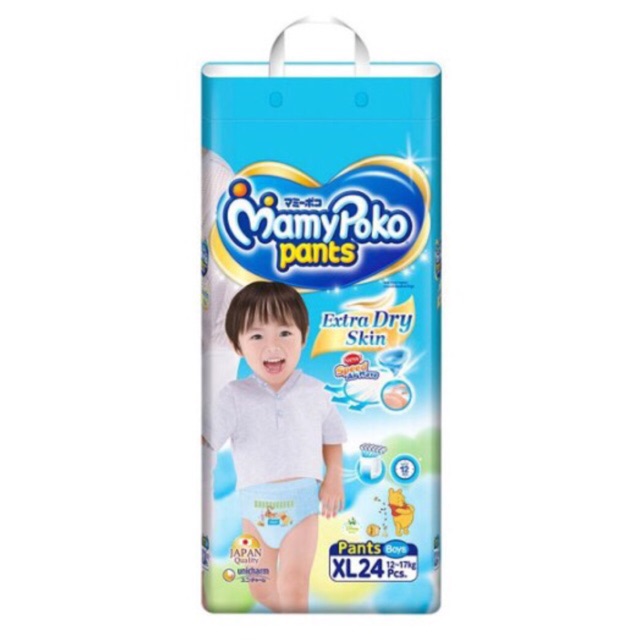 ( mua 1 tặng 1) Tã bỉm quần Mamypoko M34/L28/xl24 bé gái/ bé trai