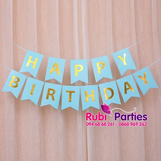 Dây cờ happy birthday trang trí
